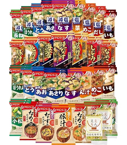 Amazon | アマノフーズ フリーズドライ 素朴な素材で味わう 味噌汁 14